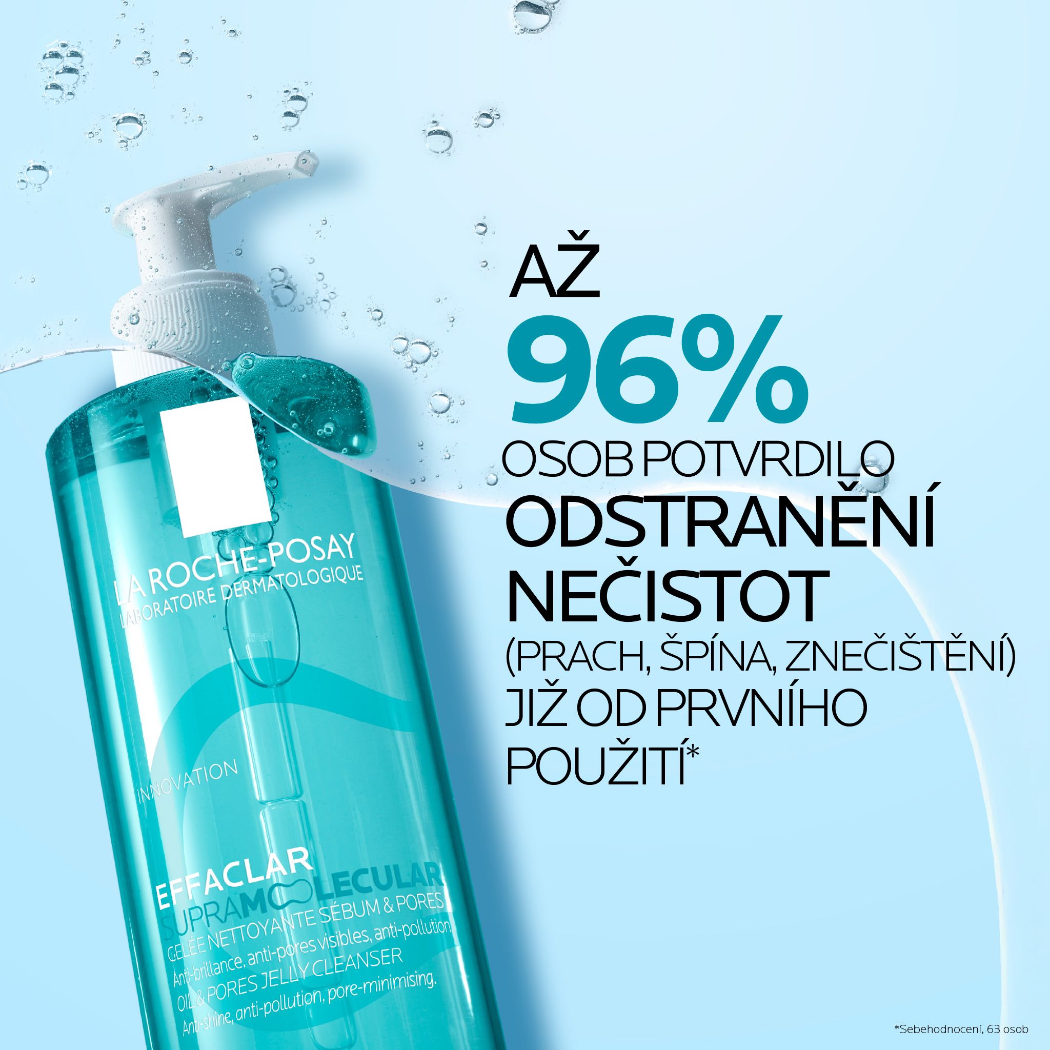 La Roche-Posay Effaclar Supramolecular Matujúci čistiaci gél na mastnú pleť 400 ml
