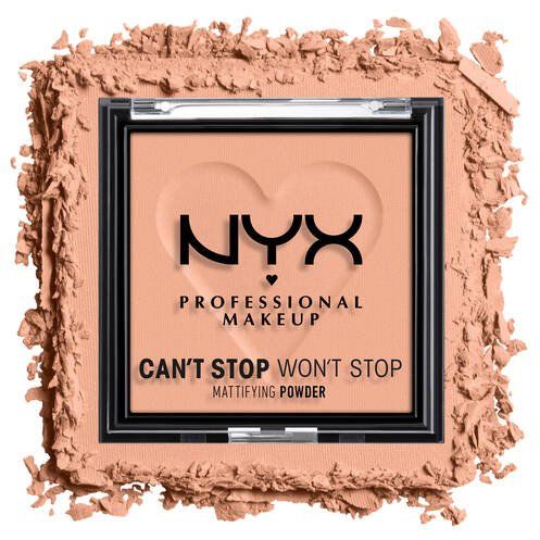NYX Professional Makeup Can't Stop Won't Stop zmatňujúci púder - 13 Bright Peach 6 g