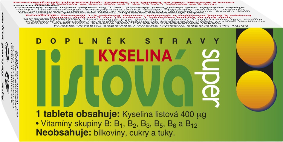 Naturvita KYSELINA listová super 60 tabliet