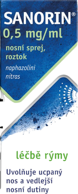 Sanorin 0,5 ‰ Nosový sprej 10 ml