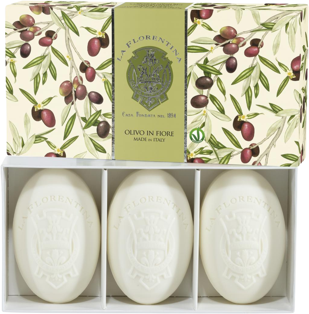 La Florentina Kazeta mydiel s vôňou olivových kvetov 450 g