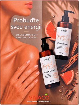 Vivaco Darčeková kazeta Grapefruit a Cédr 2 x 300 ml