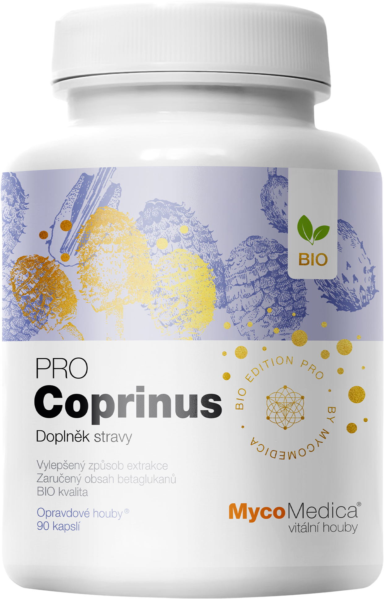 MycoMedica Bio Coprinus Pro, 90 kapsúl