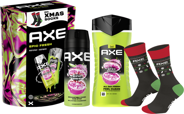 Axe Epic Fresh darčeková kazeta s ponožkami