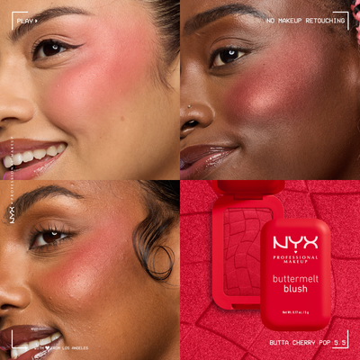 NYX Professional Makeup Buttermelt Blush púdrová tvárenka 05.50 Butta Cherry Pop 5 g