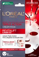L'Oréal Paris Revitalift Laser X3 pleťová maska proti stárnutiu s trojitým účinkom 28 g