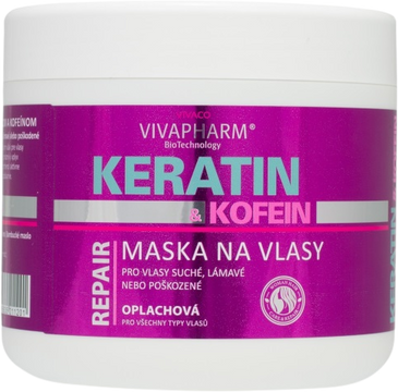 VivaPharm Keratínová maska na vlasy 600 ml