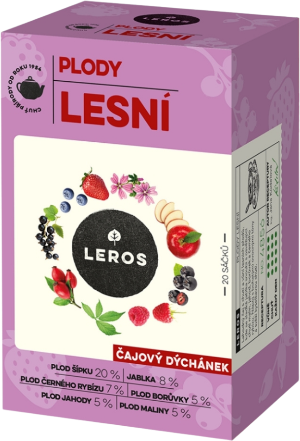 Leros Čajový dýchánok, lesné plody 20 x 2.2 g
