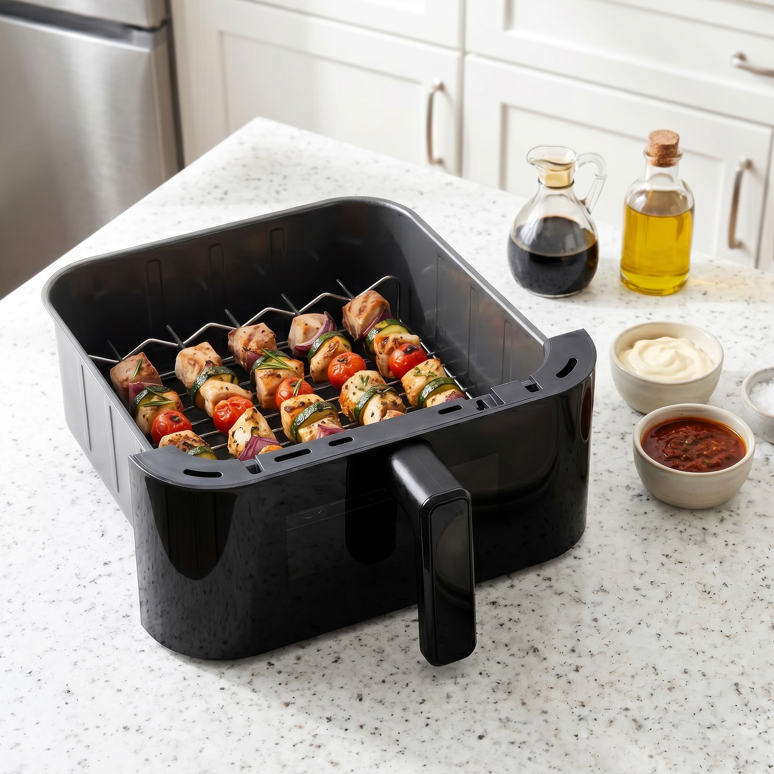 Tesla AirCook TrioZone Q636 XXL - multifunkčná trojzónová digitálna teplovzdušná fritéza