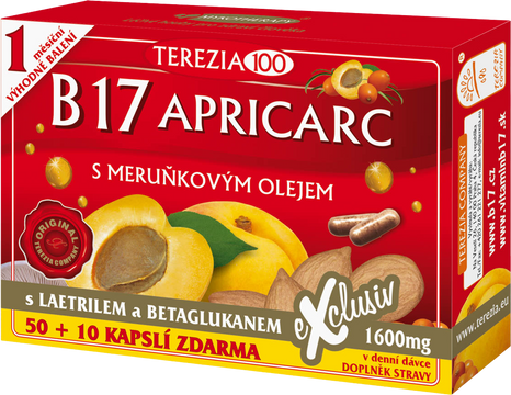 Terezia B17 Apricarc s marhuľovým olejom 60 kapslí