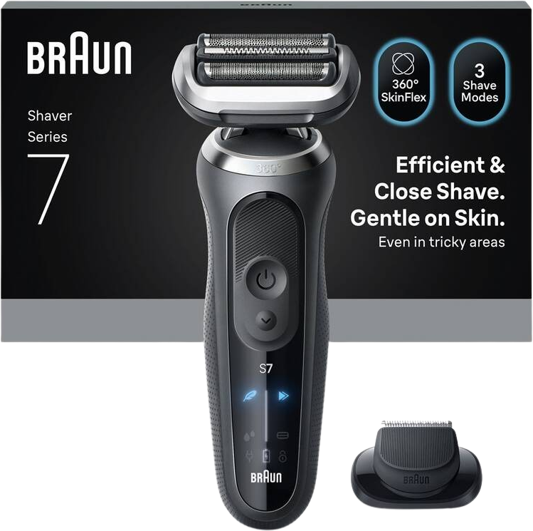 Braun Series 7 72-G1200s, Elektrický holiaci strojček - Šedá