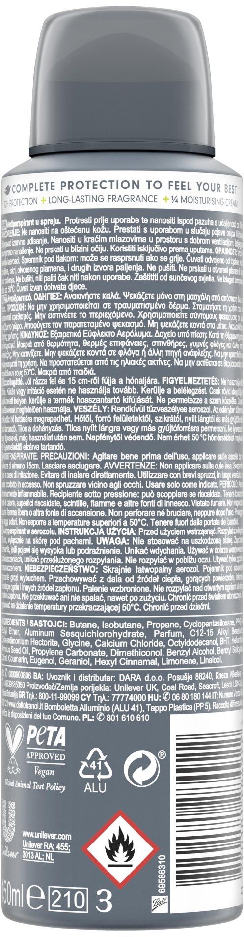 DOVE MEN+CARE Advanced Invisible Fresh Antiperspirant sprej 150 ml