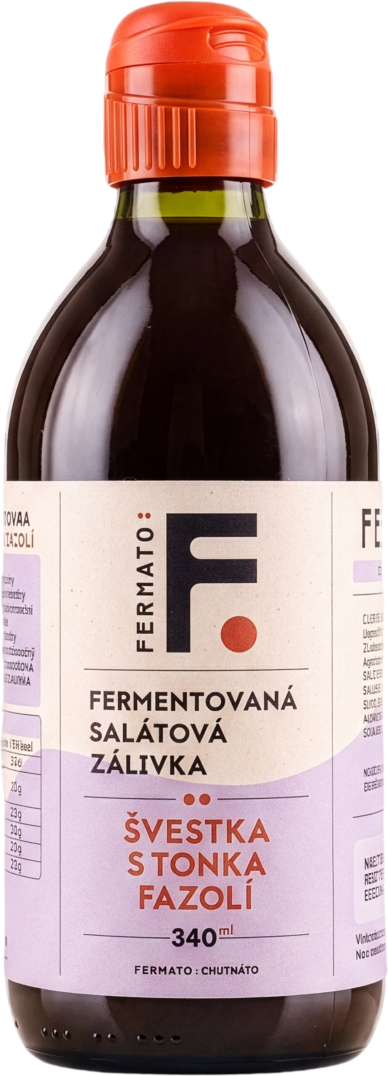 Fermato Fermentovaná šalátová zálievka - Slivka s tonkovou fazuľou 340 ml