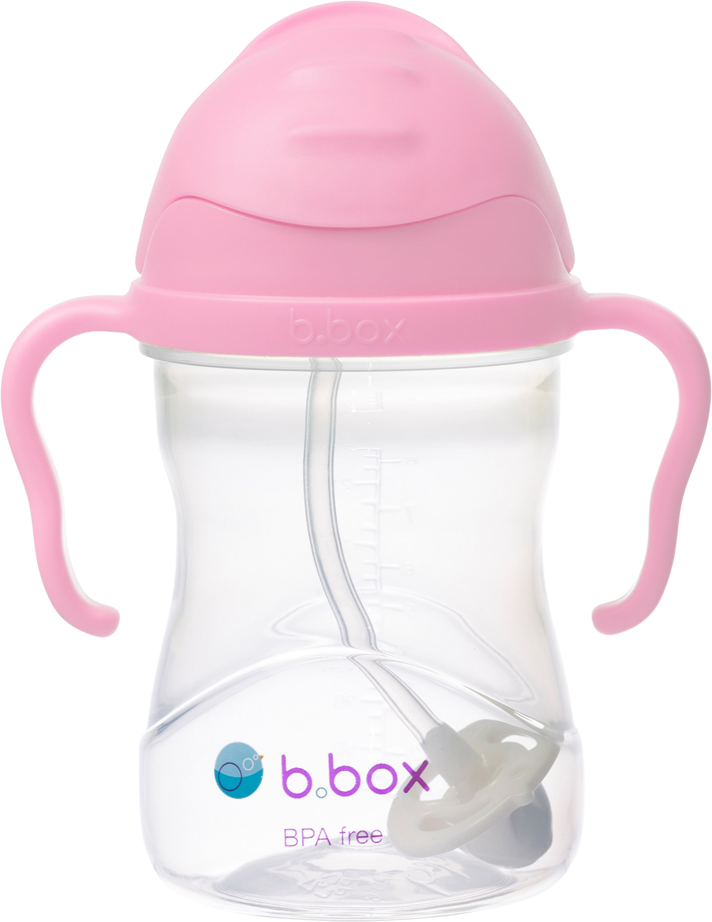 B.box Hrnček so slamkou čerešňový kvet 240 ml