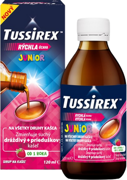 Tussirex Junior sirup na kašeľ pre deti 120 ml