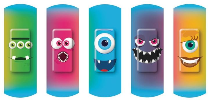 3M Nexcare Happy Kids náplasť strašidielka 20 ks