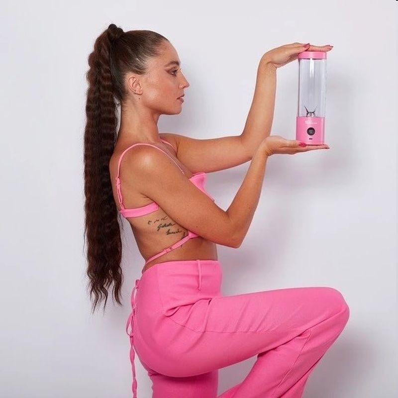 Fitstream Pro Pink, prenosný, USB nabíjací mixér