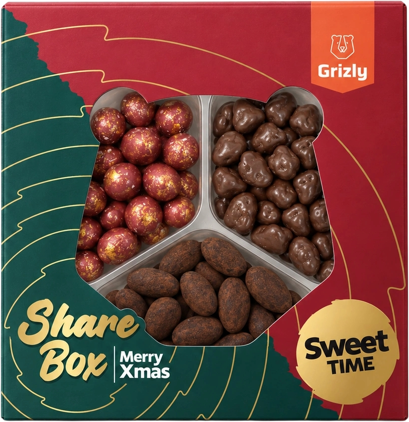 Grizly Merry Xmas Share Box Sweet Time 270 g