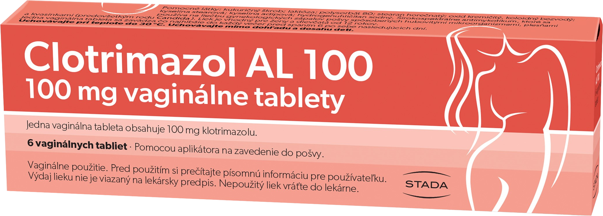 Clotrimazol AL 100 mg 6 tabliet