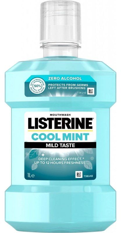 Listerine Coolmint Mild ústna voda 1 l