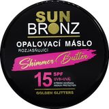 Vivaco Sun Bronz Opaľovacie maslo s rozjasňujúcimi glitrami SPF15, 100 ml