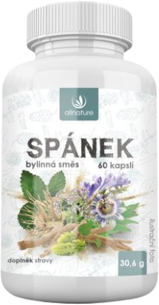 Allnature Spánok bylinný extrakt 60 kapsúl