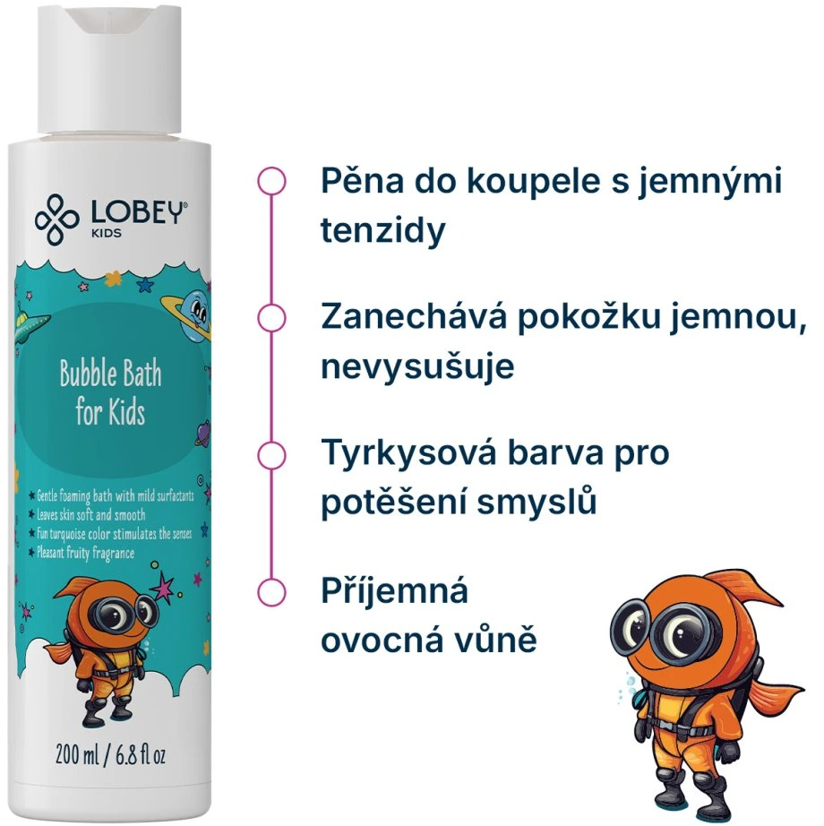 Lobey Pena do kúpeľa pre deti 200 ml