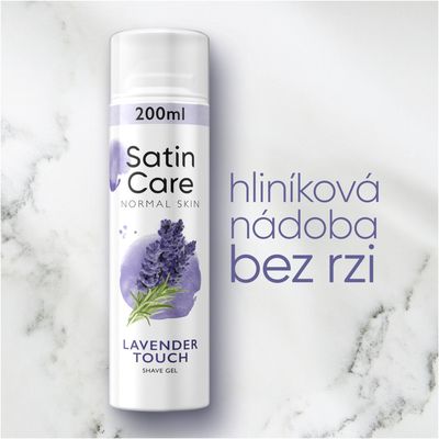 Gillette Satin Care Gel na holenie Normal Skin Lavender Touch 200 ml