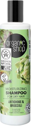 Organic Shop Hydratačný šampón na suché vlasy Artičok a brokolica 280 ml
