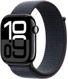 Apple Watch Series 10 Cellular 46mm Klavírno čierny hliník s atramentovým prevliekacím remienkom