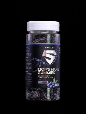 Swaglift Lion´s mane gummies s príchuťou čučoriedky 60 ks