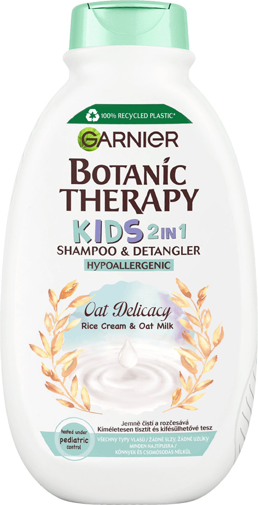 Garnier Botanic Therapy Kids 2v1 šampón & kondicionér Oat Delicacy, ryžový krém a bio ovsené mlieko 400 ml