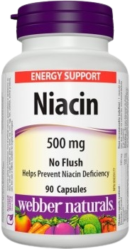 Webber Naturals Niacin 500 mg 90 kapsúl