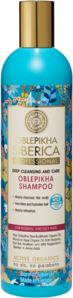 Natura Siberica Rakytníkový šampón pre normálné a mastné vlasy - Hĺbkové umývanie a starostlivosť 400 ml
