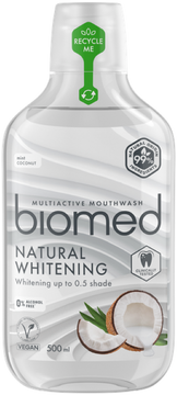 Biomed Natural Whitening ústna voda 500 ml