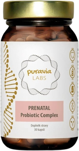 Puravia LABS Prenatálne probiotiká 30 kapsúl