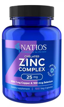 Natios Chelated Zinc Complex 25 mg 100 kapsúl
