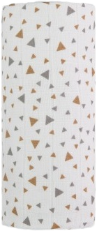 T-Tomi Veľká bavlnená TETRA osuška, béžovej trojuholníky 120 x 120 cm 1 ks