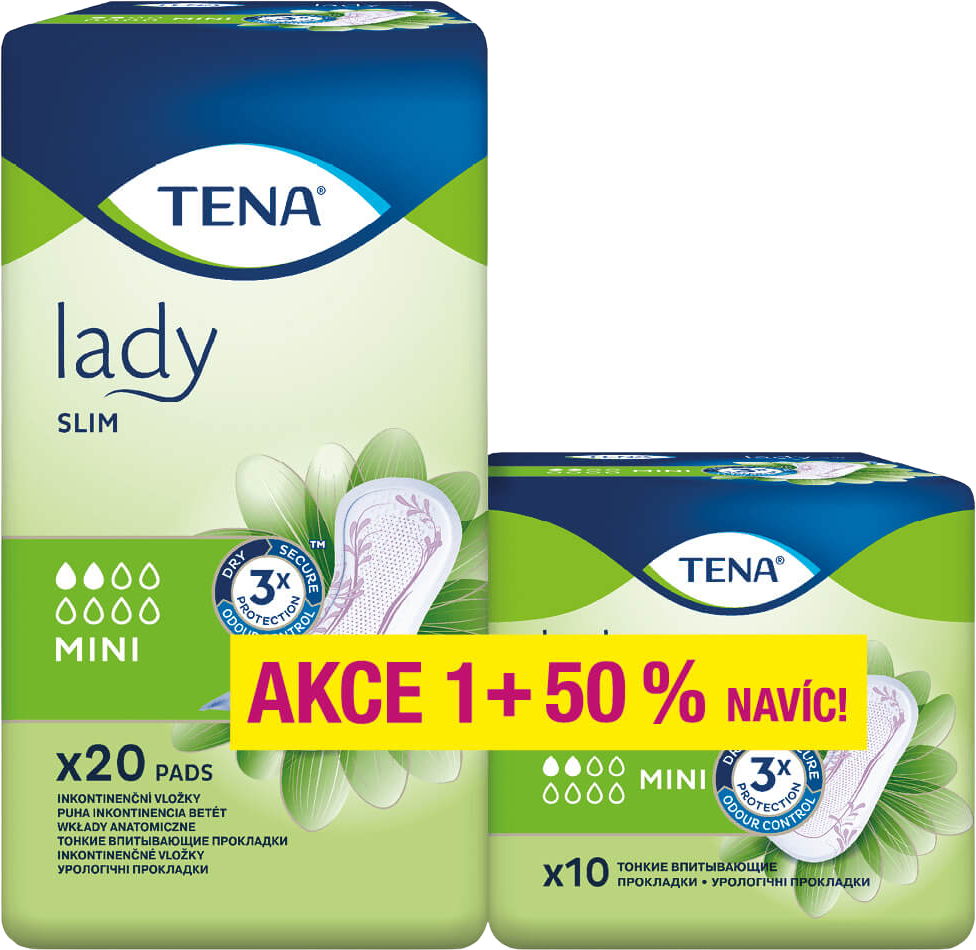 Tena Lady Slim Mini Inkontinenční vložky 30 ks