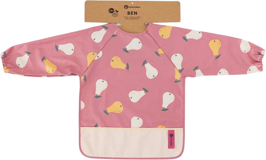 Petite&Mars Podbradník s dlhým rukávom - Ben Pink Pears
