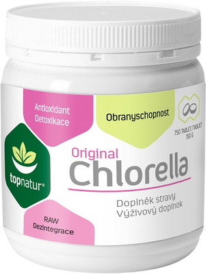 Topnatur Chlorella Original 750 tabliet