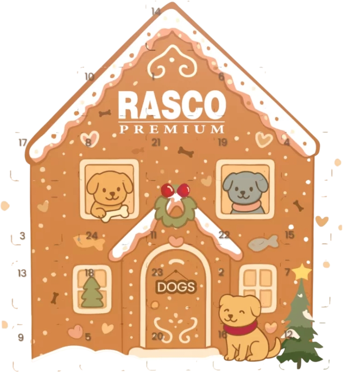 Rasco Adventný kalendár pre psov 120 g