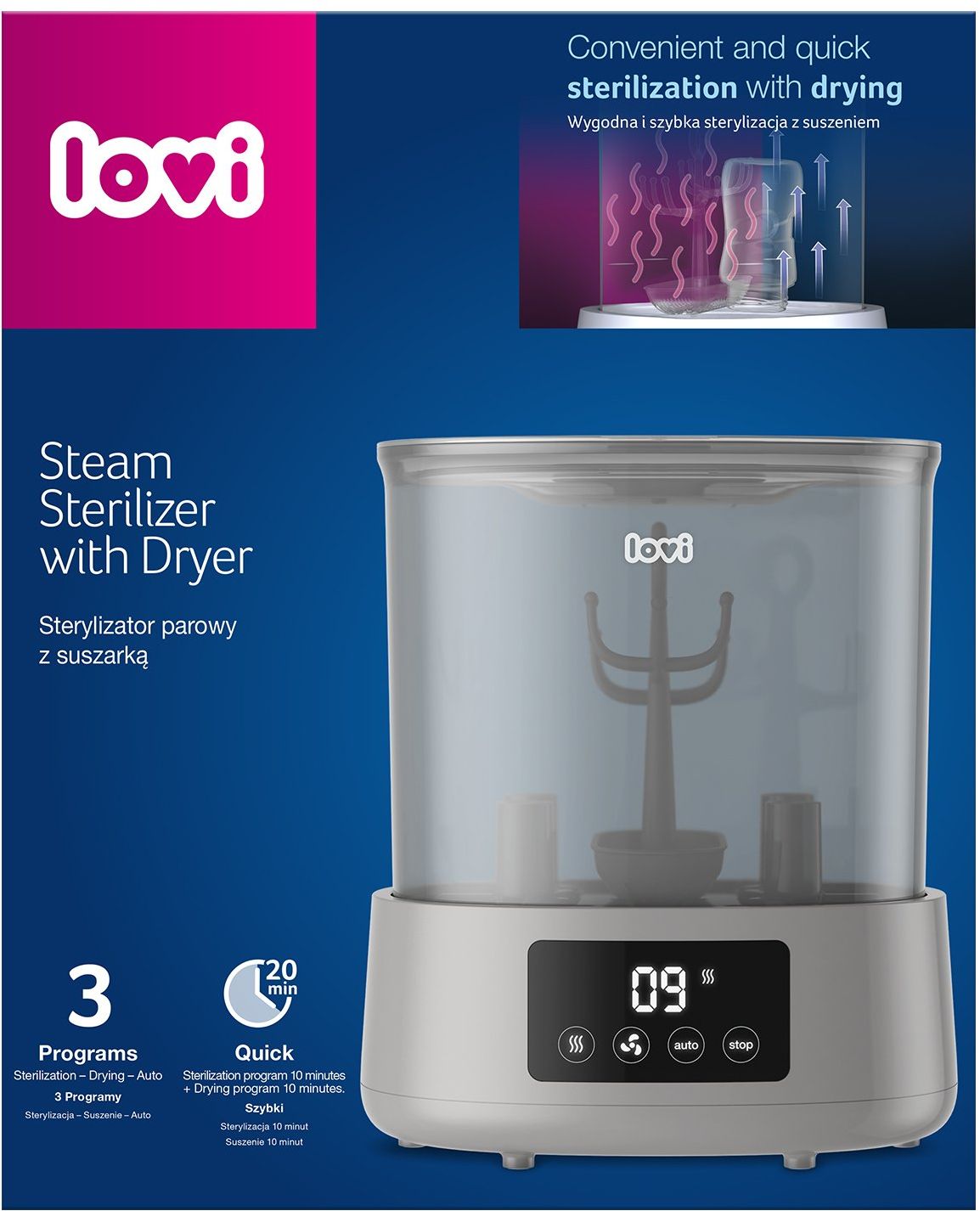 LOVI Elektrický sterilizátor so sušičkou