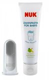Nuk Set Detská zubná pasta + náprstok na čistenie 40 ml