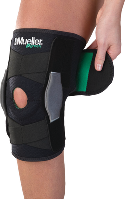 Mueller ® Green, Adjustable Hinged Knee Brace, ortéza na koleno, uni