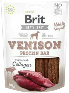 Brit Snack Jerky Venison Protein Bar 80 g