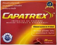 Capatrex pre mužskú potenciu 20 tvrdých kapsúl