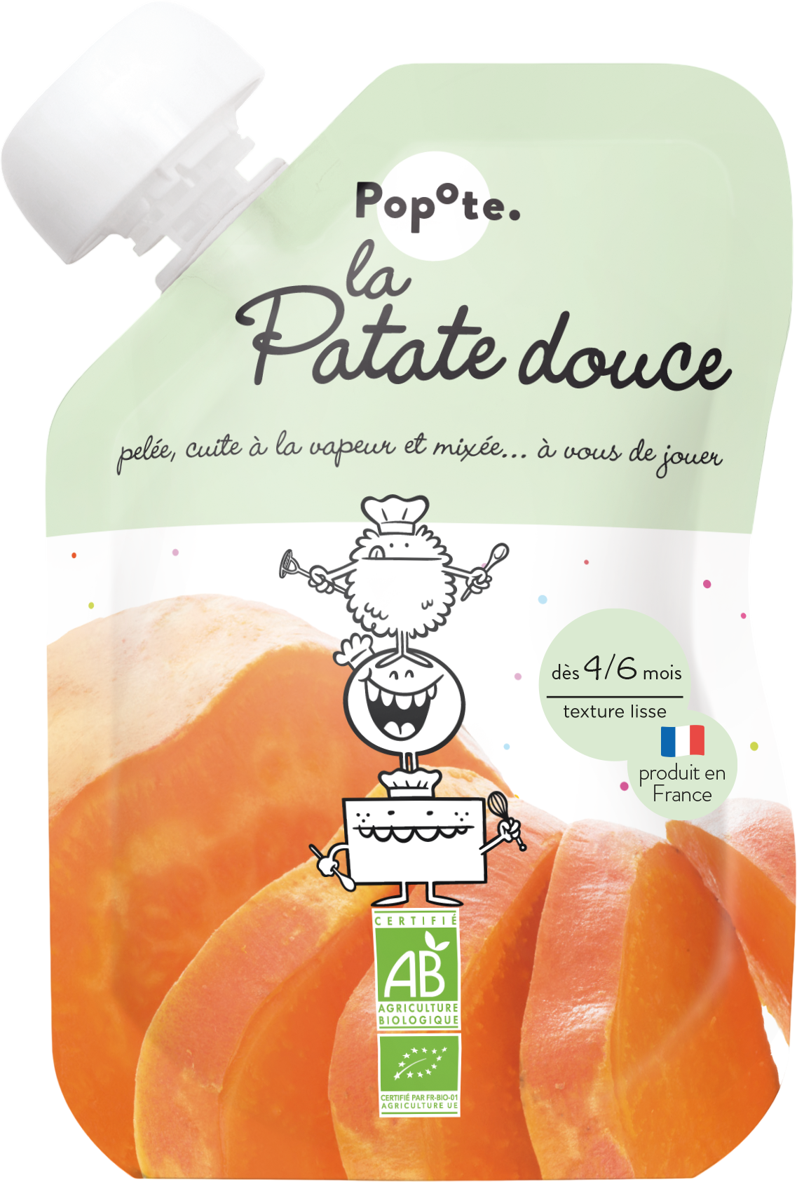 Popote kapsička BIO sladké zemiaky 120 g