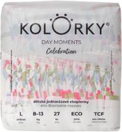 Kolorky DAY MOMENTS Oslava veľ. L (8-13 kg)  27 ks