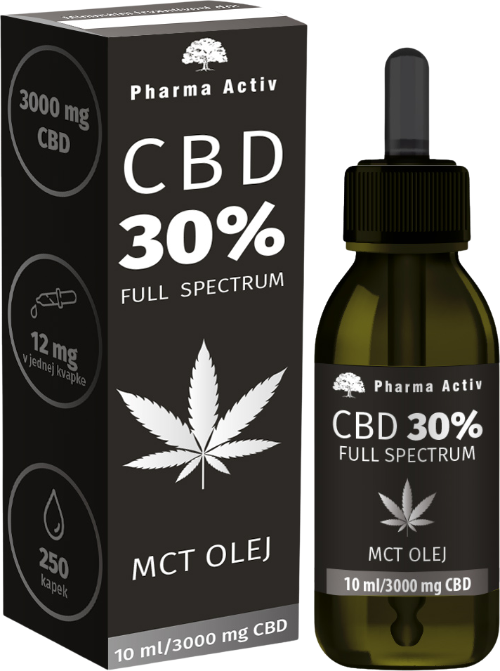 Pharma Activ CBD 30% Full Spectrum MCT olej 3000mg 10 ml
